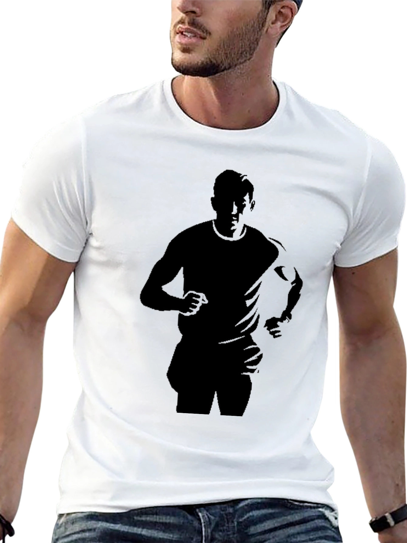 Silhouette Runner Black T-Shirt