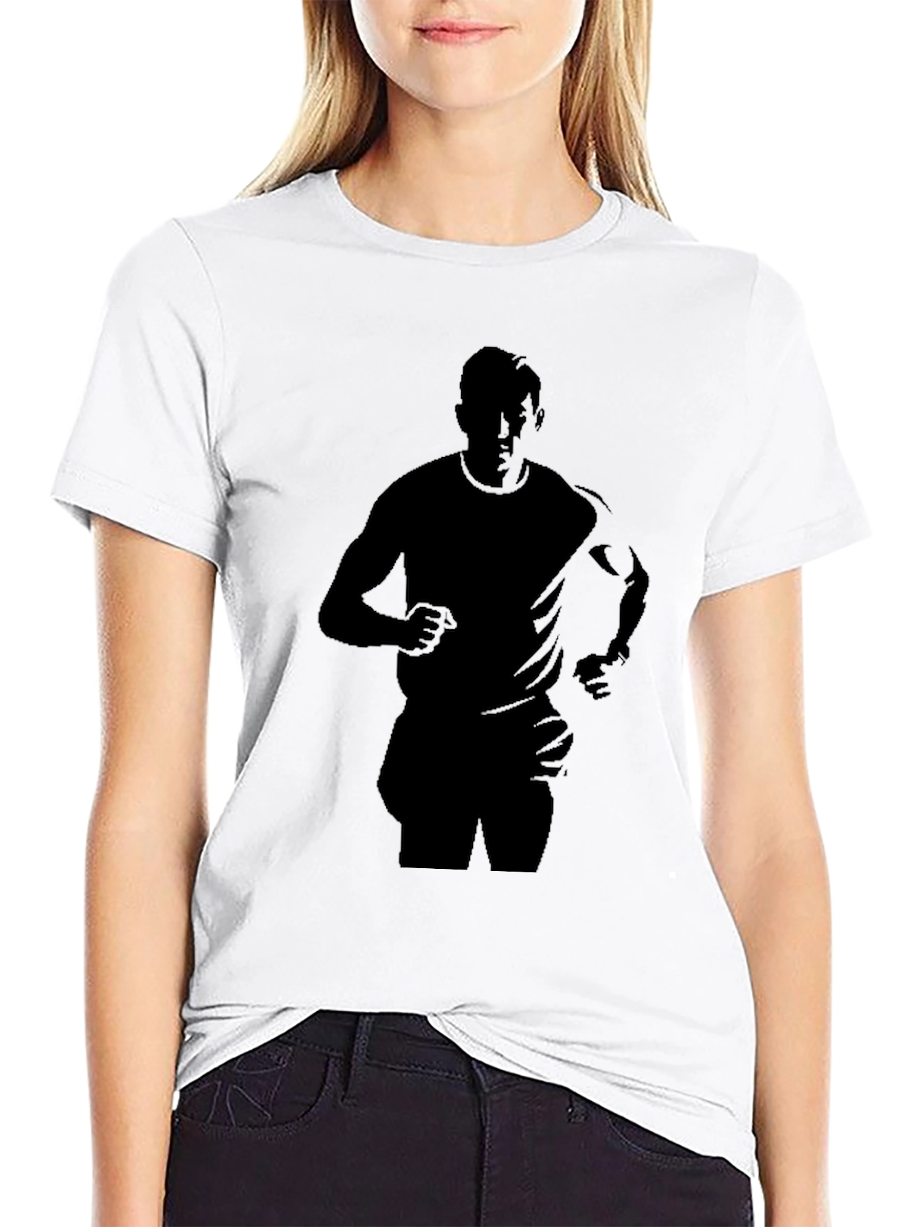 Silhouette Runner Black T-Shirt