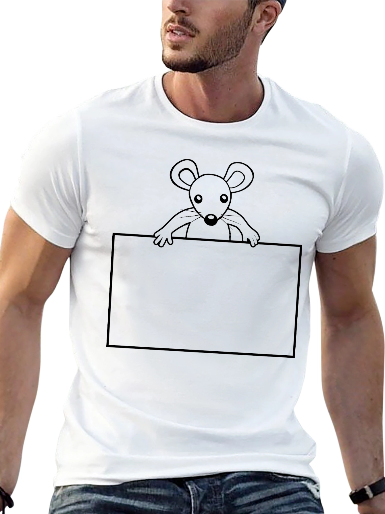 Black Mouse Graphic T-Shirt
