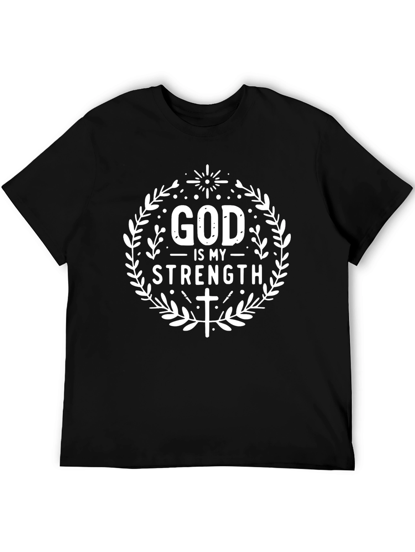 God is My Strength Graphic T-Shirt