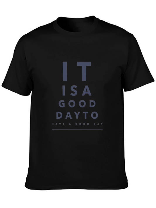 Humorous Good Day Eye Chart Graphic Tee