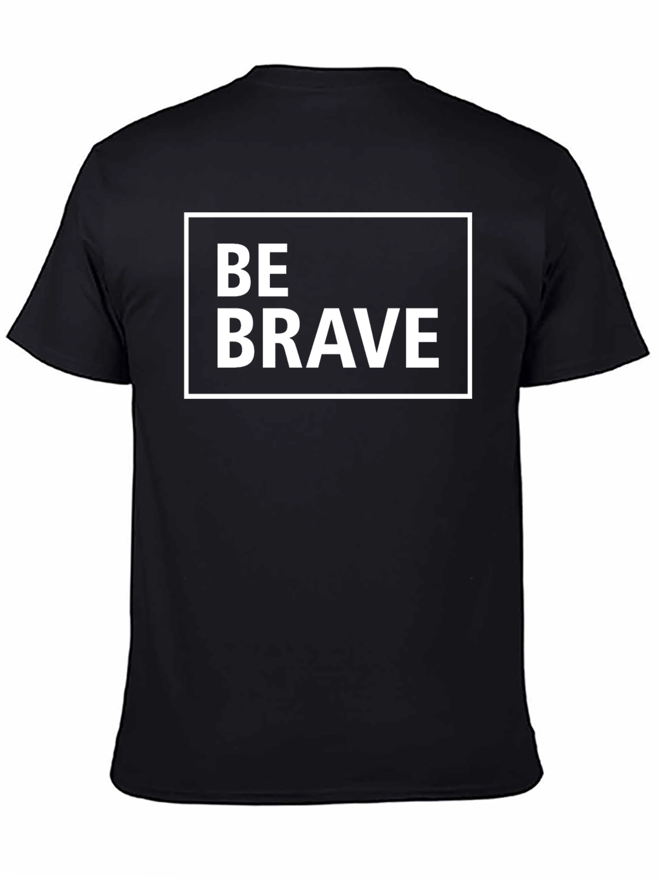 Be Brave Graphic Tee - Black Cotton T-Shirt