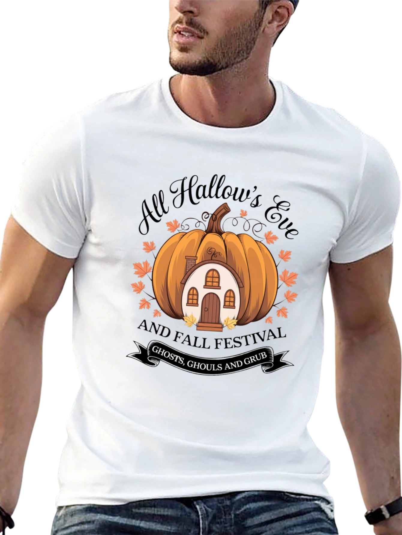 All Hallows Eve Pumpkin House T-Shirt