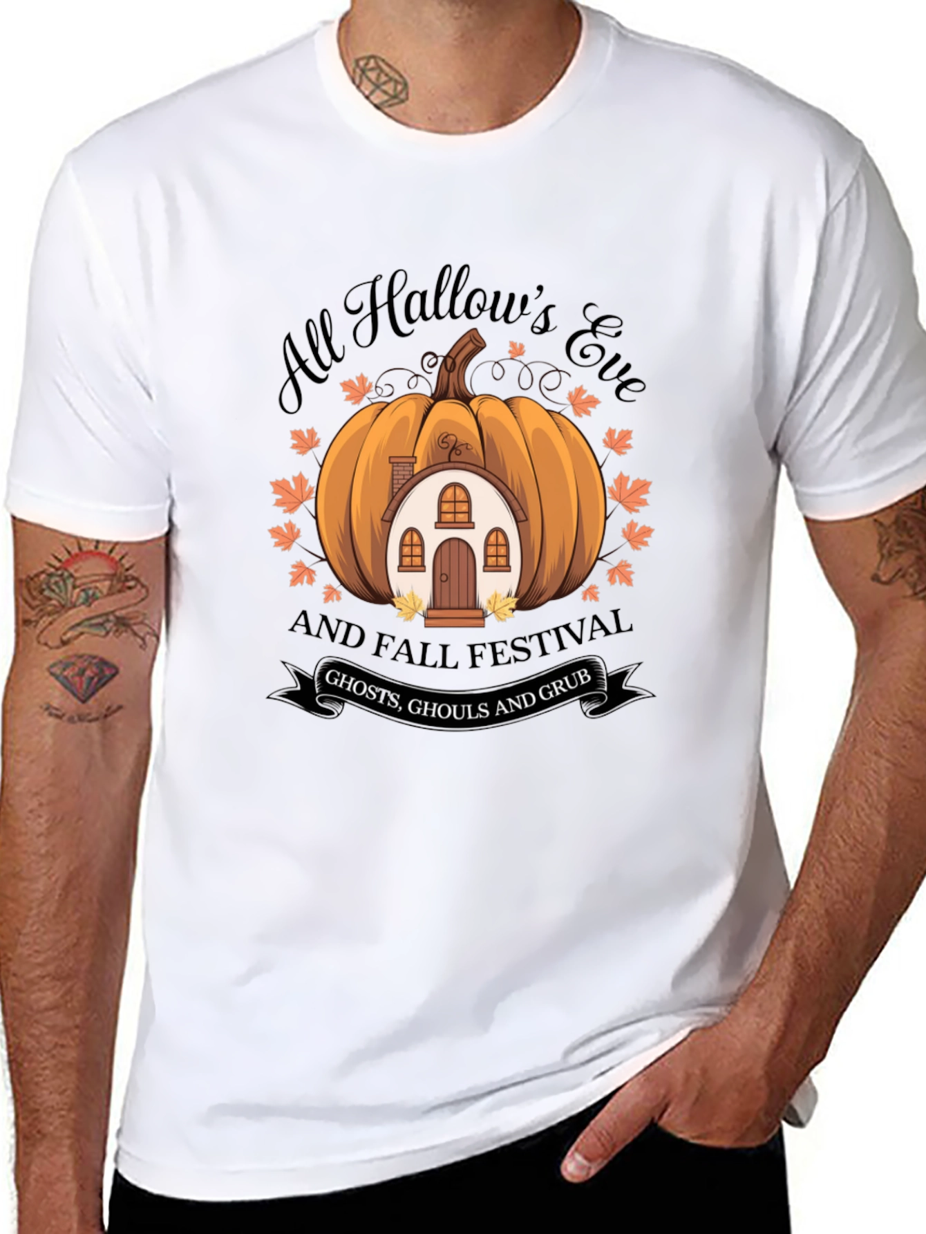 All Hallows Eve Pumpkin House T-Shirt