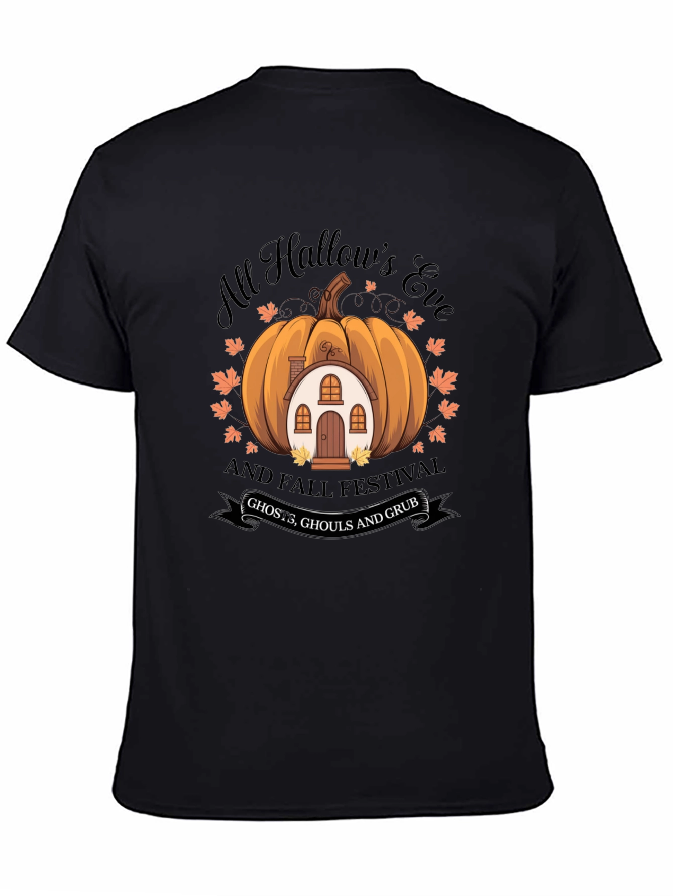 All Hallows Eve Pumpkin House T-Shirt