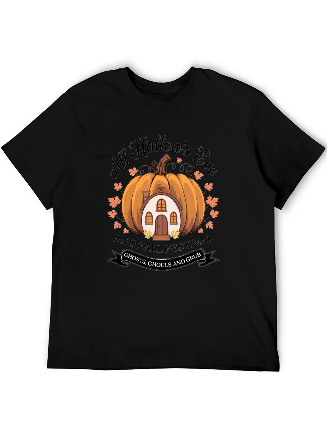 All Hallows Eve Pumpkin House T-Shirt