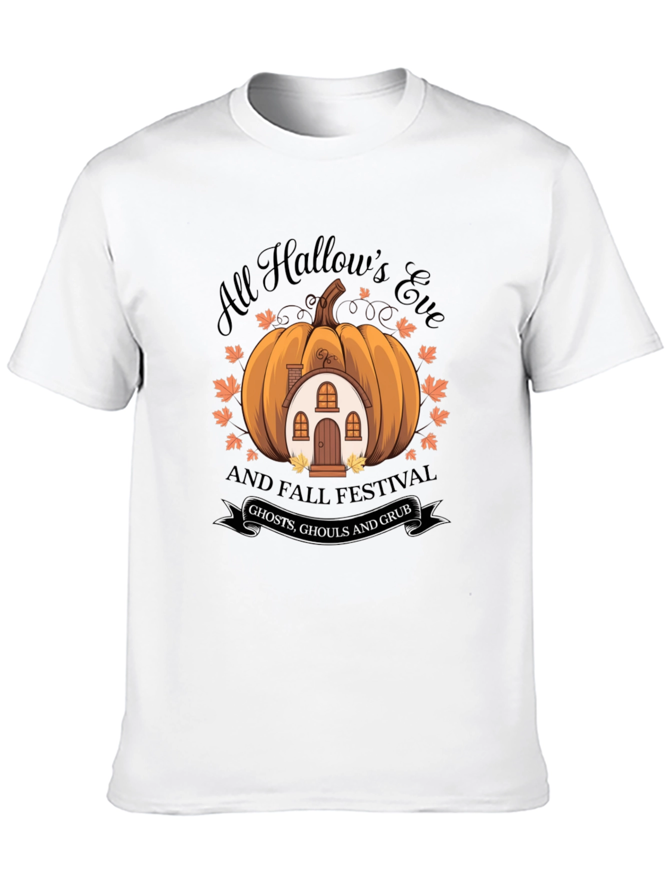All Hallows Eve Pumpkin House T-Shirt