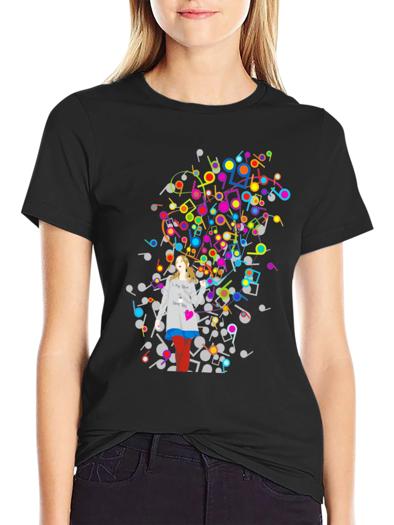 Musical Notes Graphic Tee - Unisex