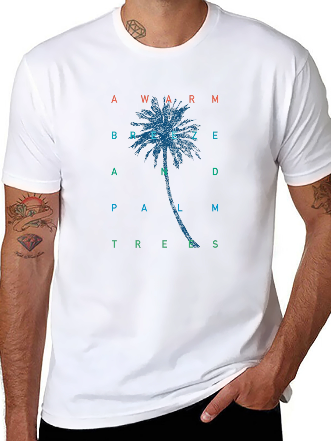 Warm Breeze Palm Trees T-Shirt