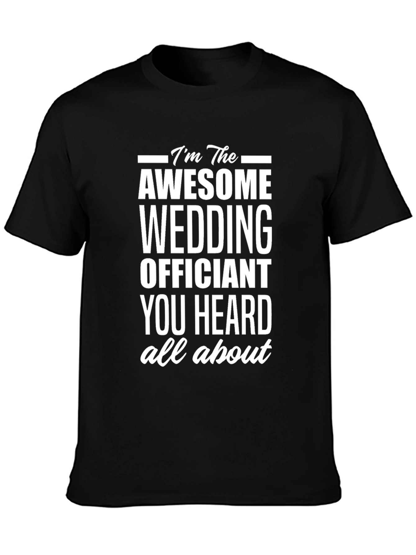 Awesome Wedding Officiant T-Shirt