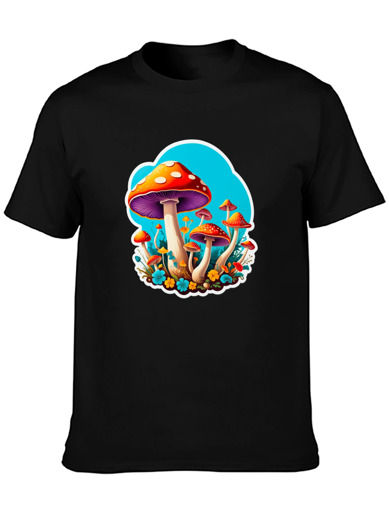 Psychedelic Mushroom Graphic Tee - Funky and Fun!