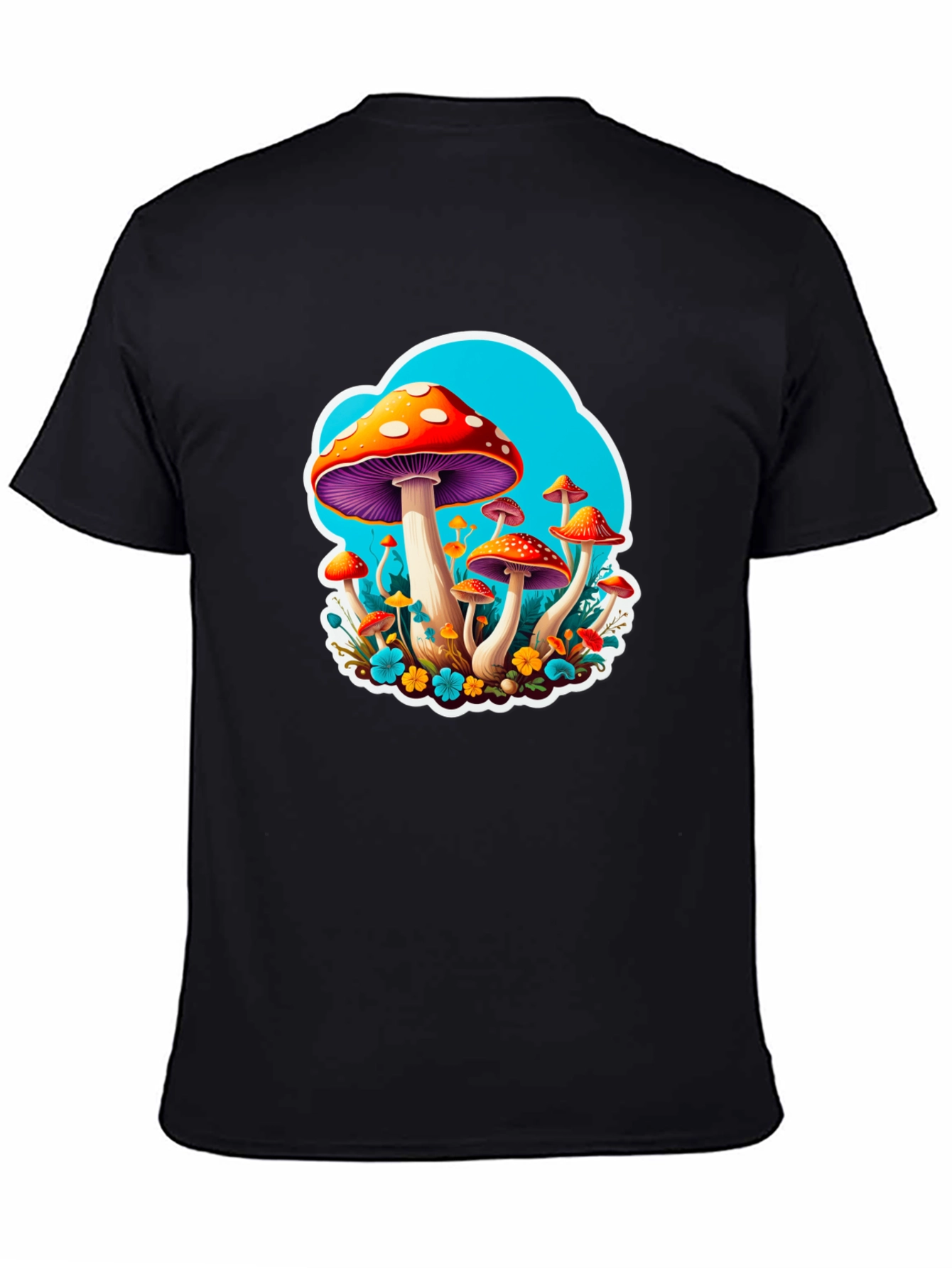 Psychedelic Mushroom Graphic Tee - Funky and Fun!