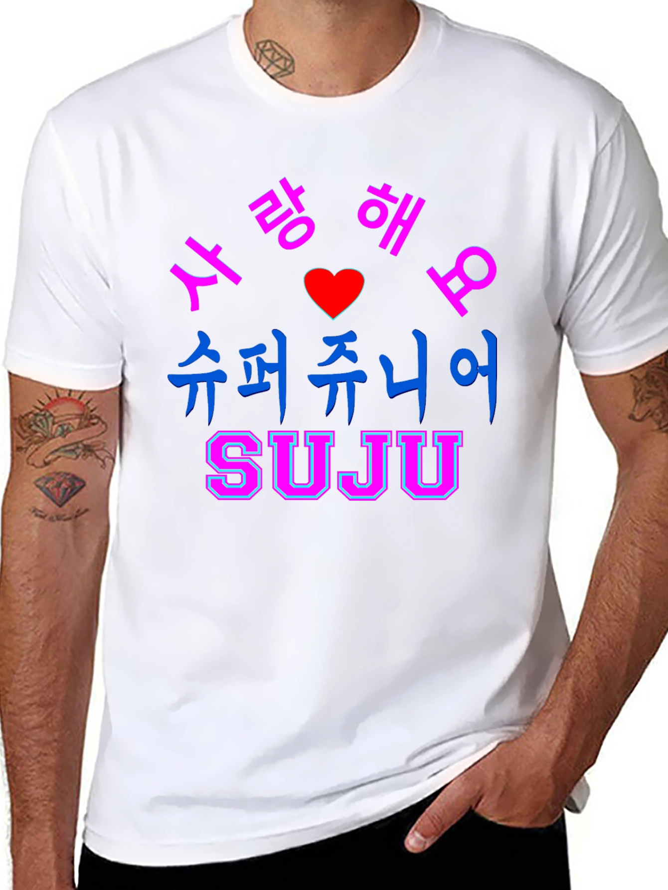 Super Junior SUJU Korean Phrase T-Shirt