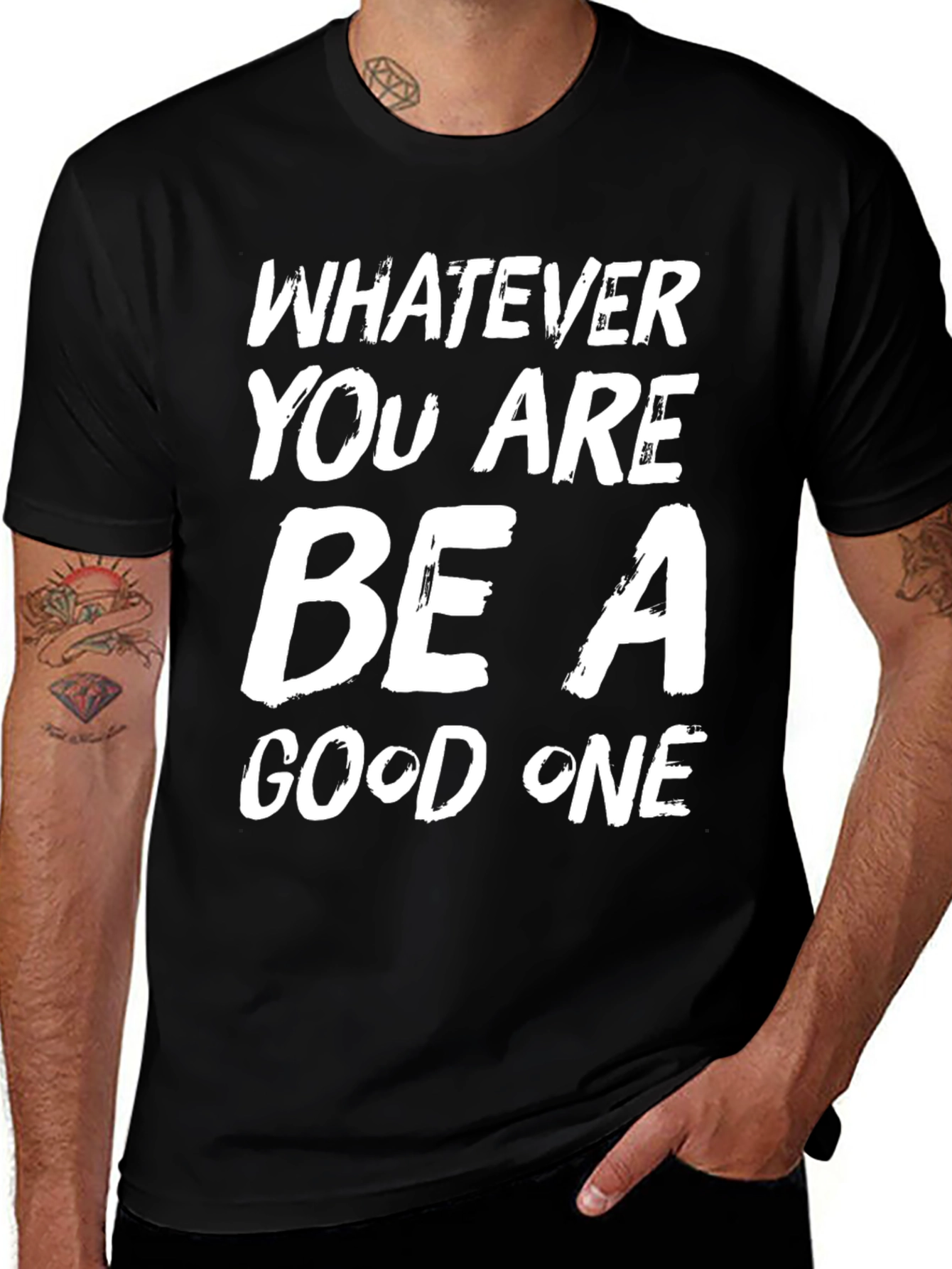 Be A Good One Black Graphic Tee