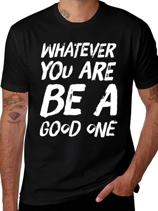 Be A Good One Black Graphic Tee