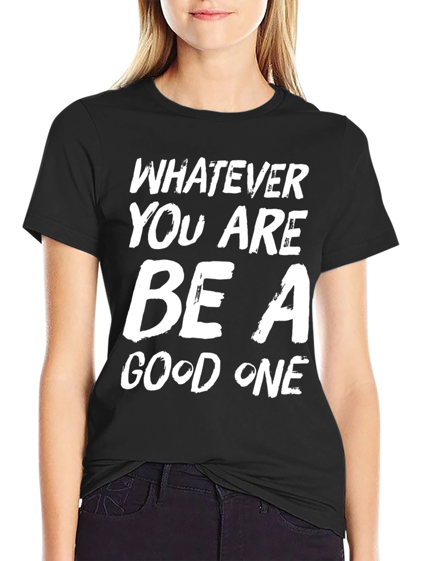 Be A Good One Black Graphic Tee
