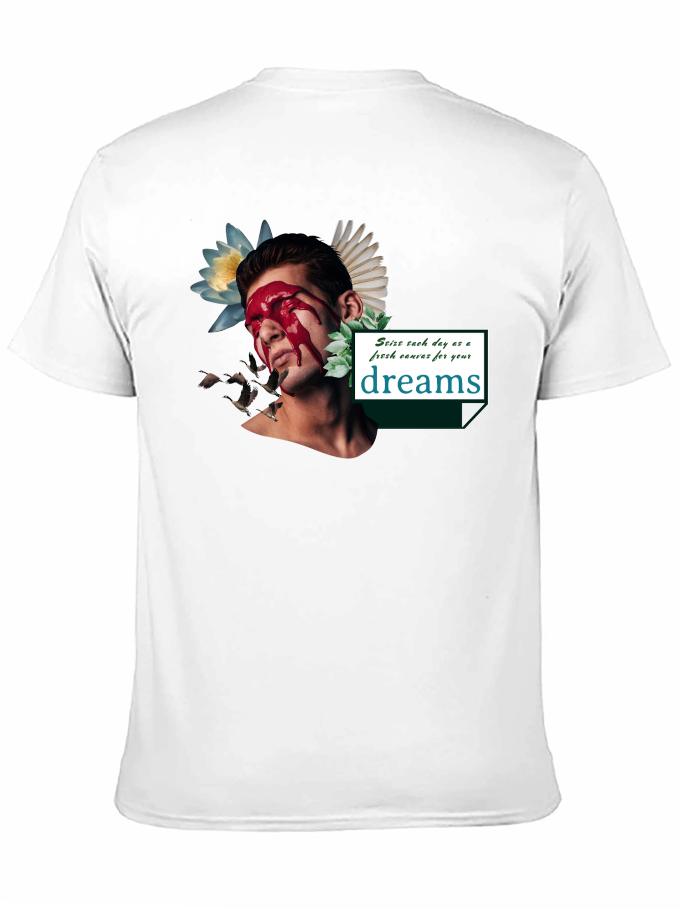 Artistic Graphic Tee - Seize Your Dreams