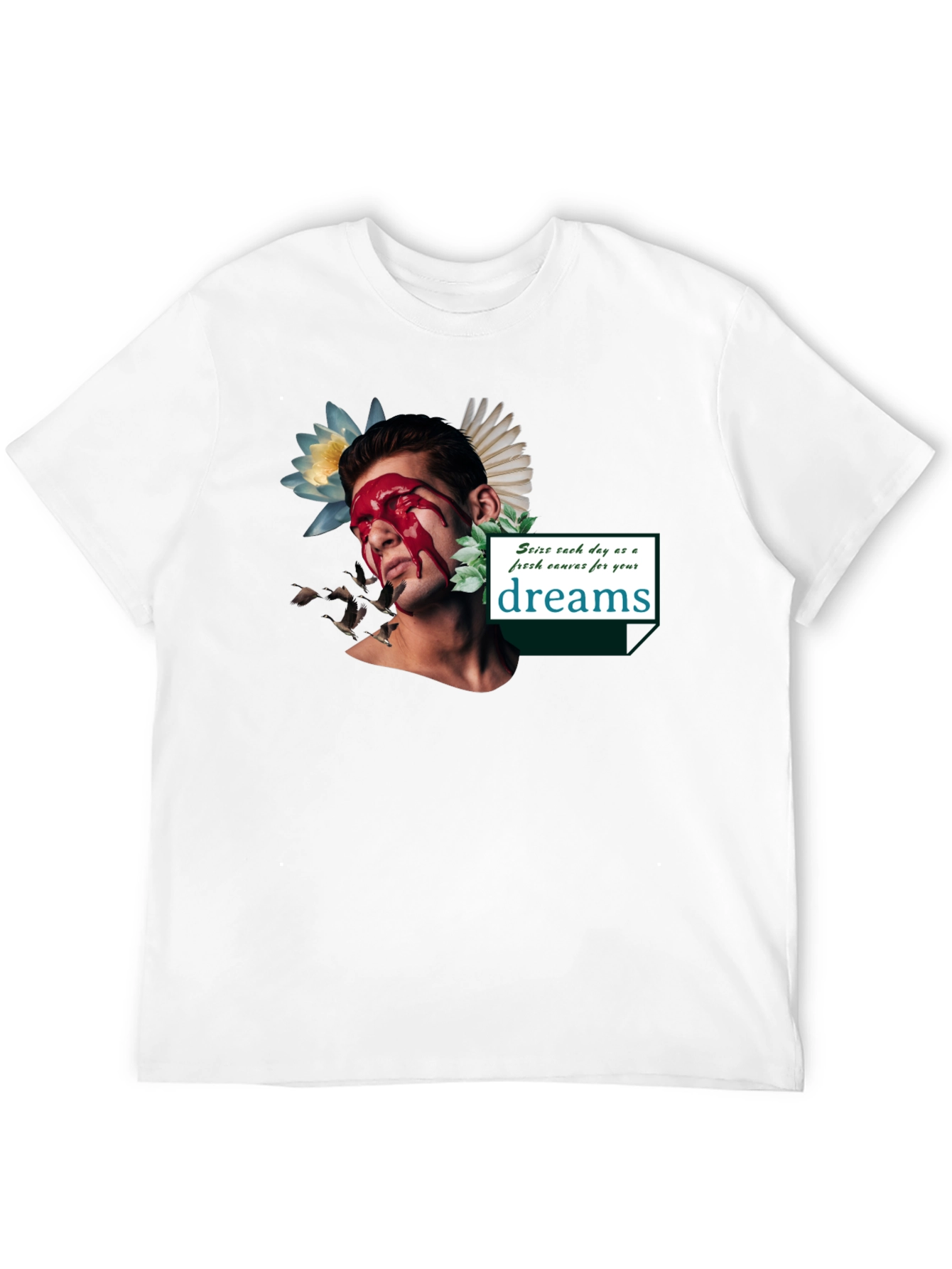 Artistic Graphic Tee - Seize Your Dreams
