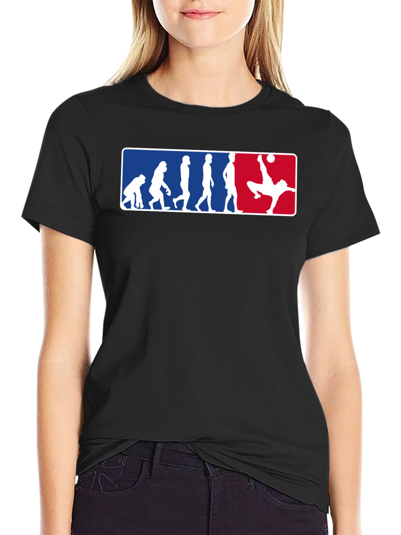 Soccer Evolution Graphic Tee - Black