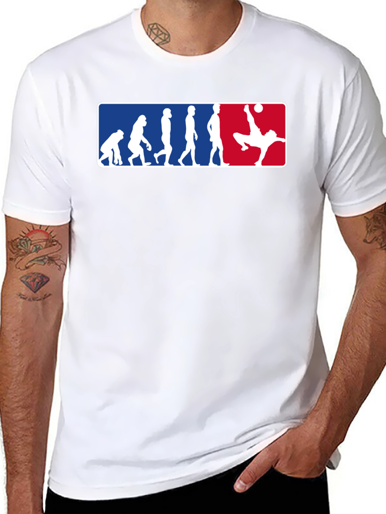 Soccer Evolution Graphic Tee - Black