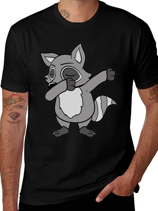 Dabbing Raccoon Graphic Tee