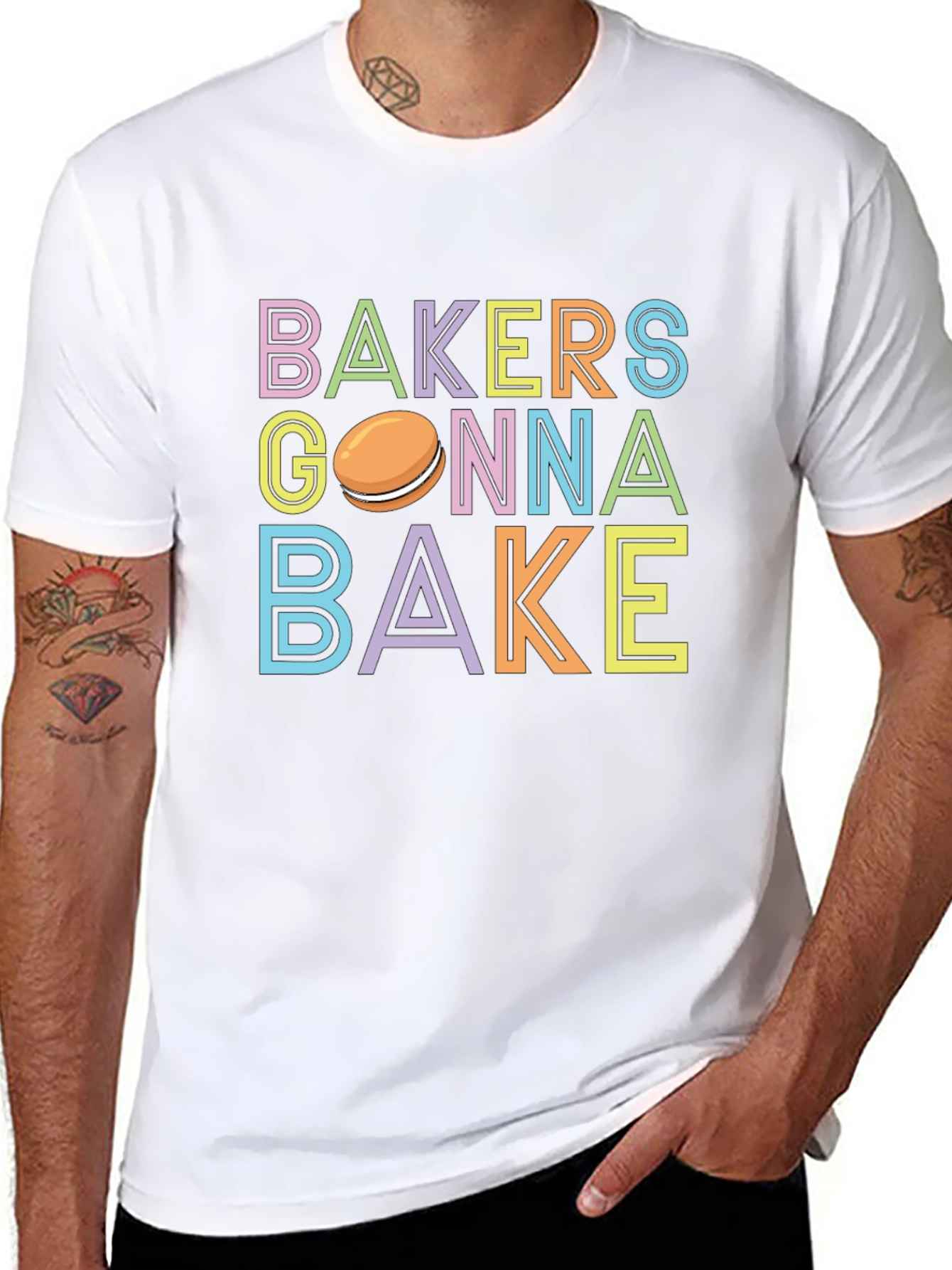 Bakers Gonna Bake T-Shirt - Cute Macaron Design