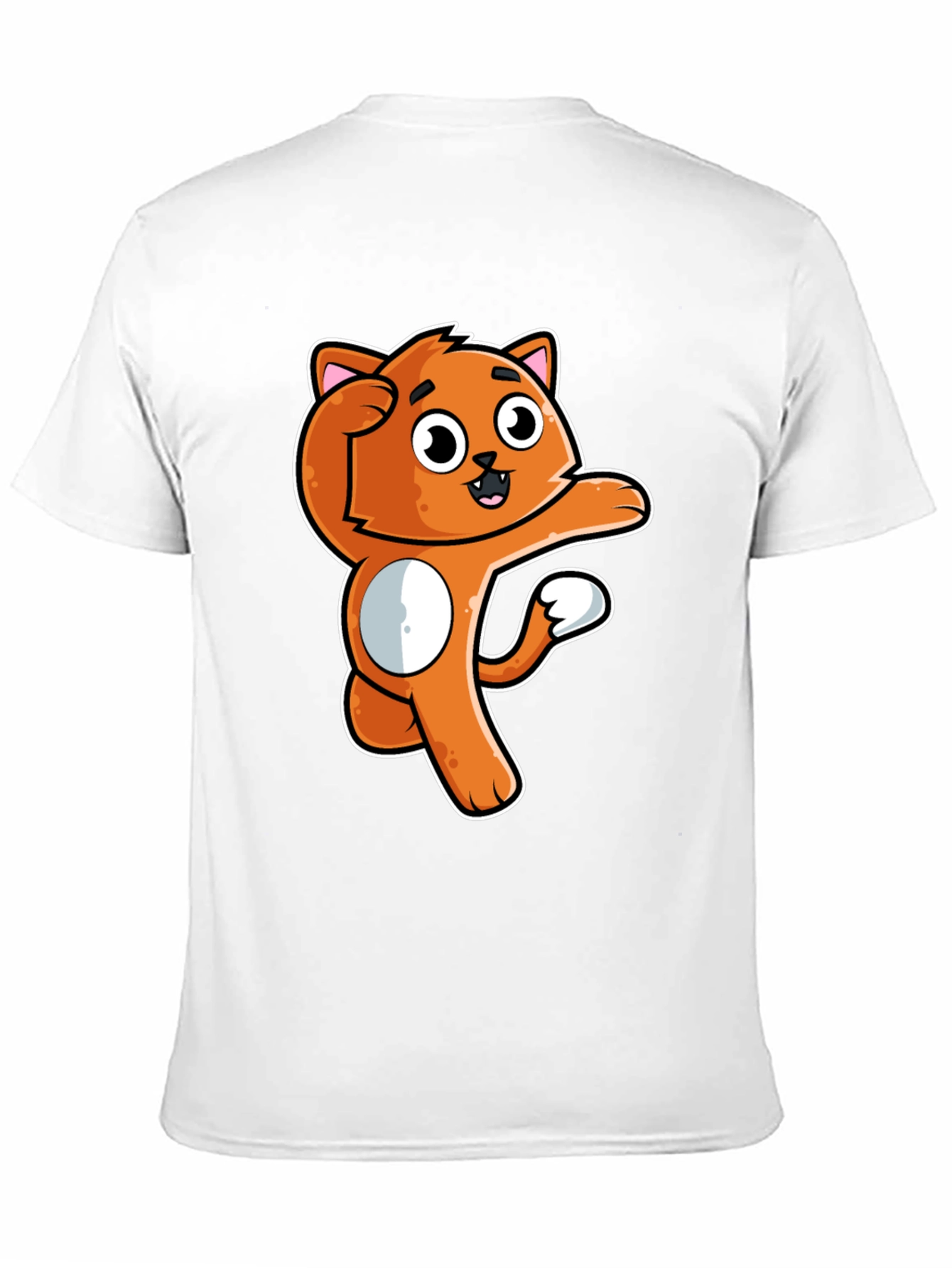 Funny Orange Cat Cartoon T-Shirt