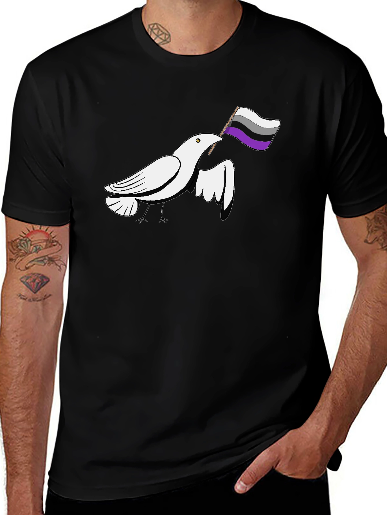 Asexual Pride Dove T-Shirt