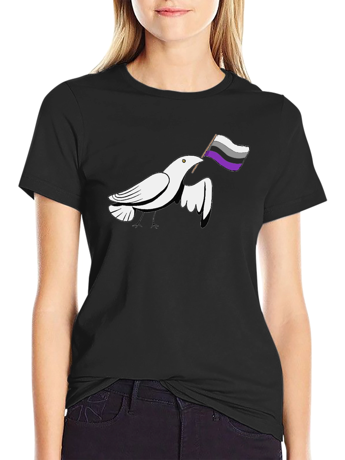 Asexual Pride Dove T-Shirt