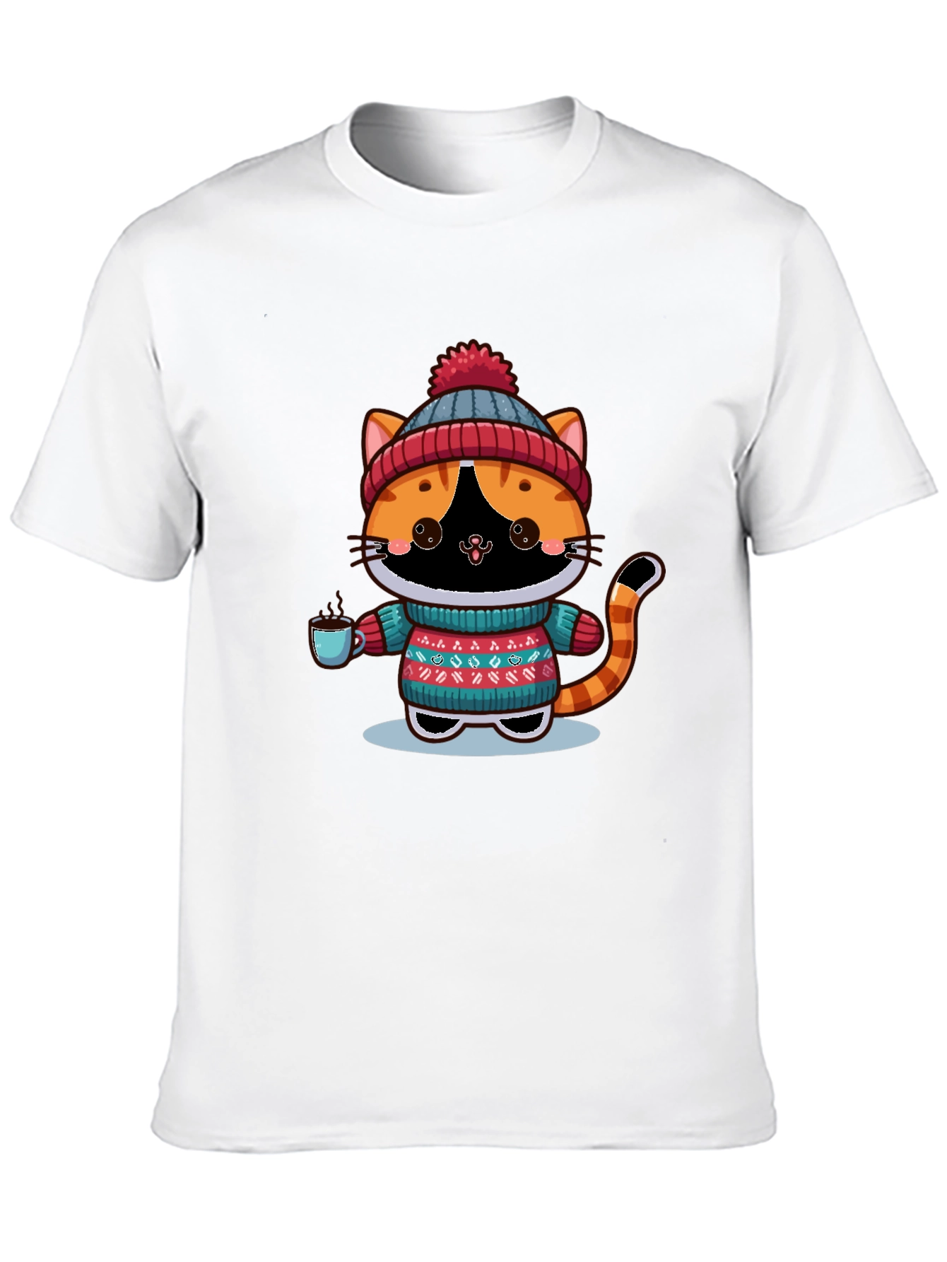 Cozy Winter Cat T-Shirt
