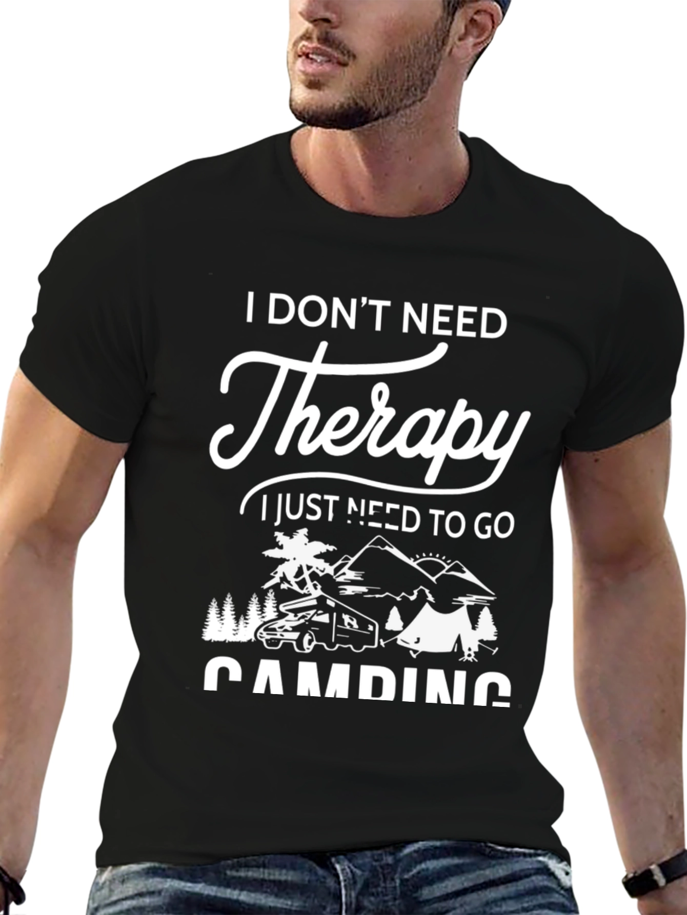 Camping Therapy Graphic Tee