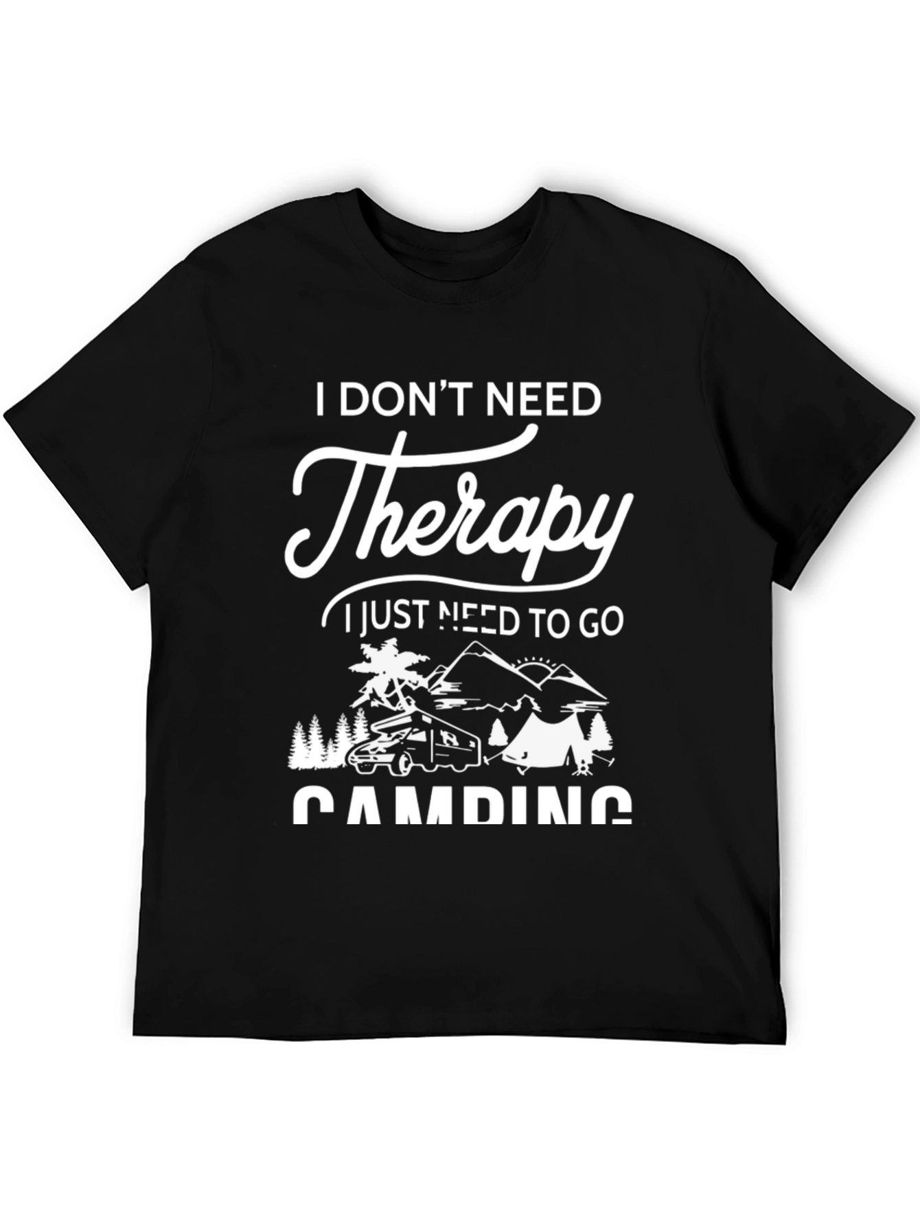 Camping Therapy Graphic Tee