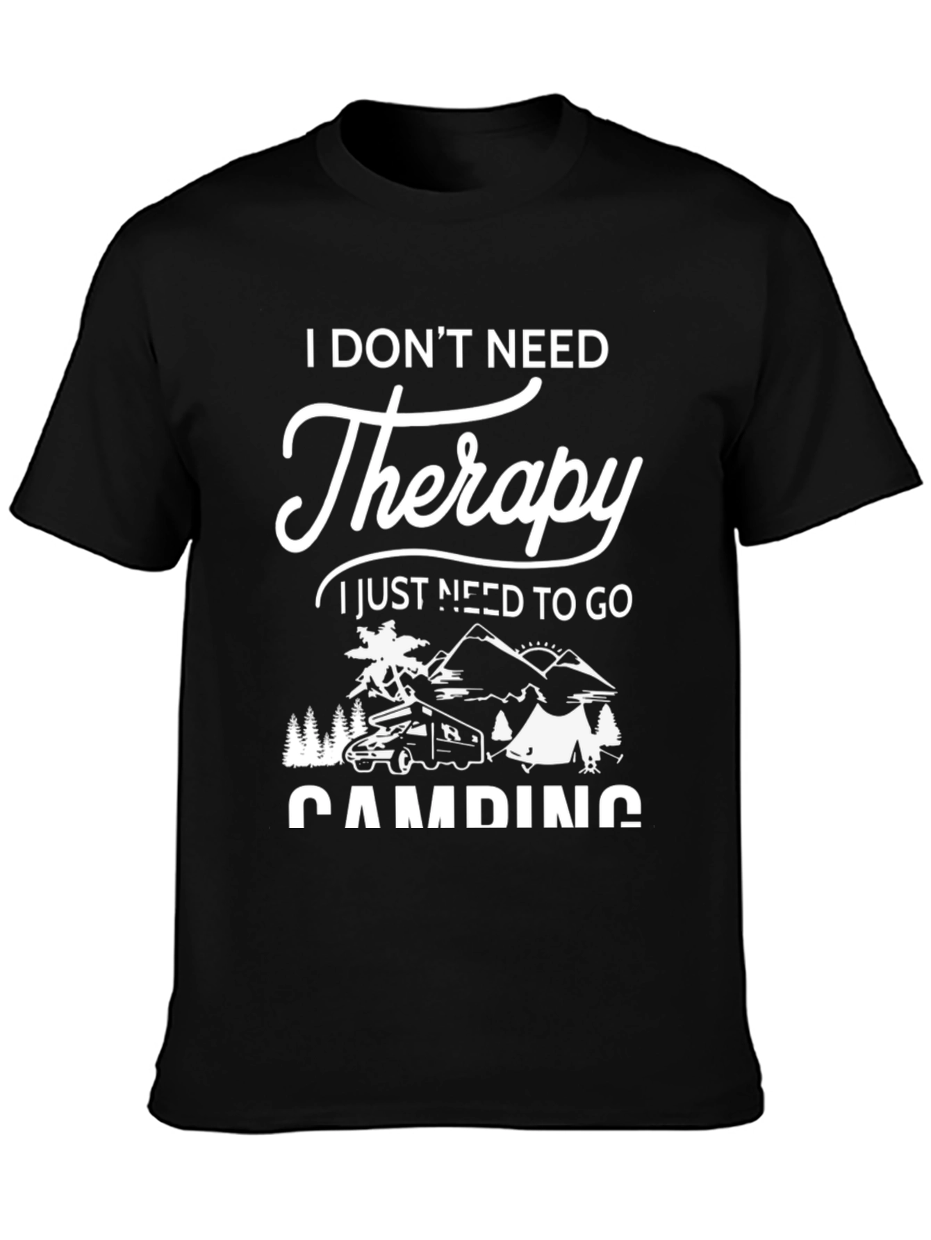 Camping Therapy Graphic Tee