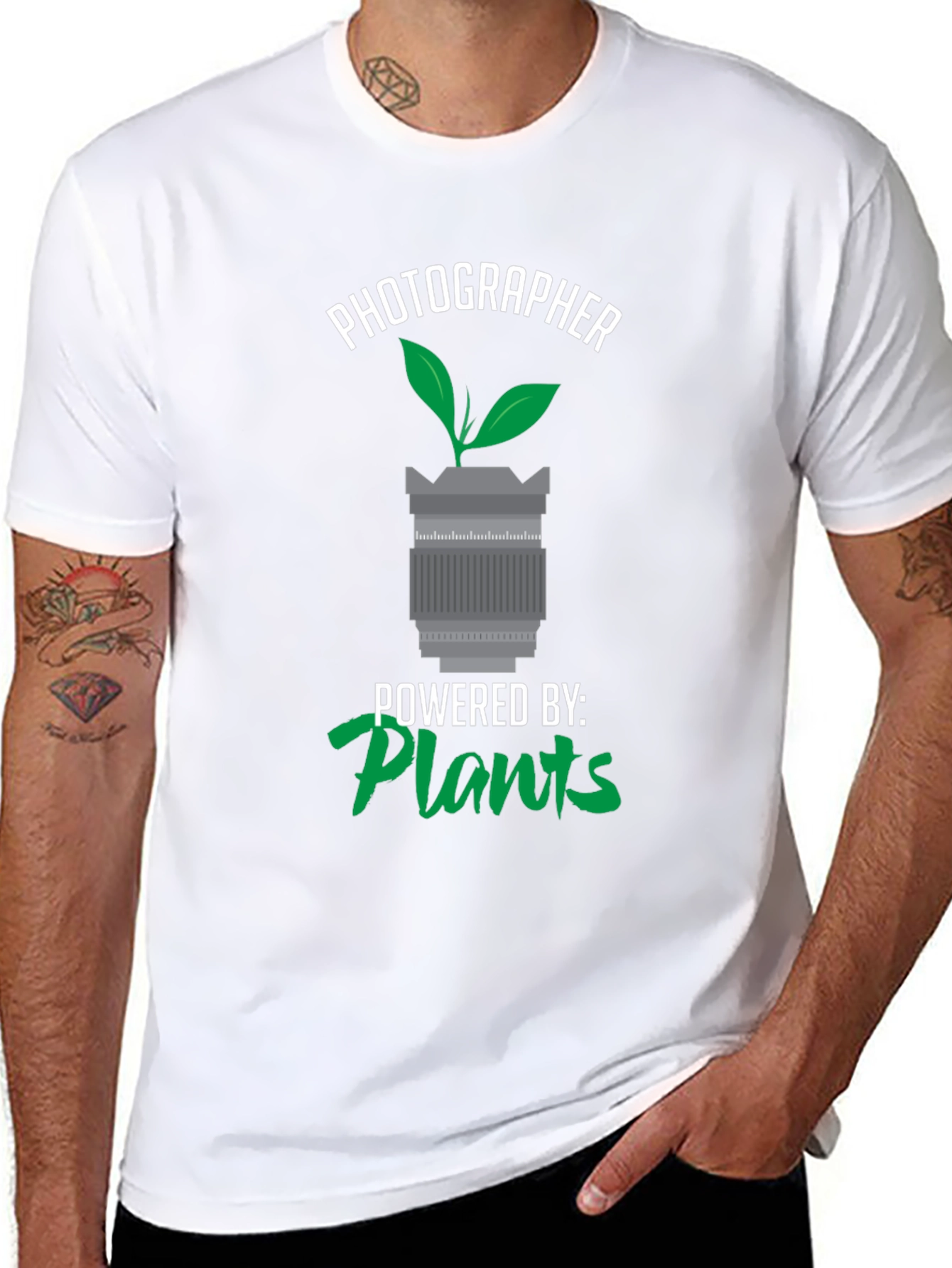 Photographer Powered by Plants T-Shirt
