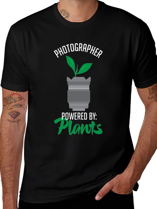 Photographer Powered by Plants T-Shirt
