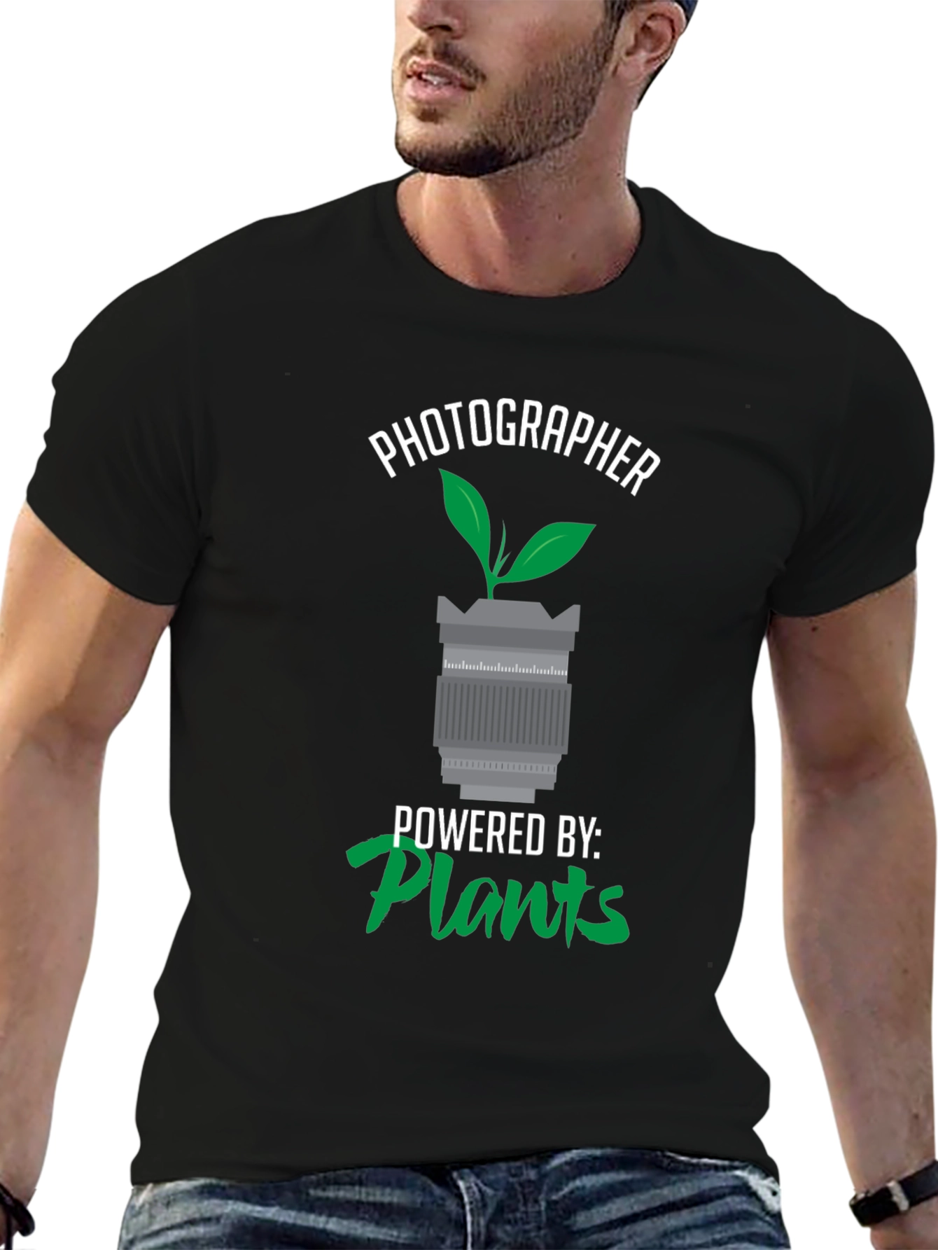 Photographer Powered by Plants T-Shirt