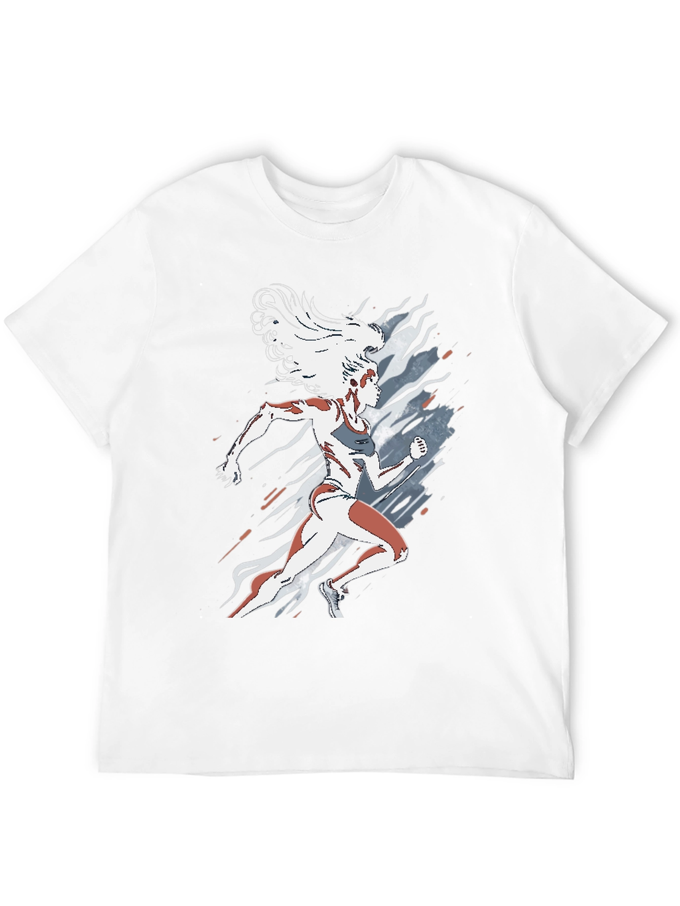 Womens Running Graphic Tee - Black