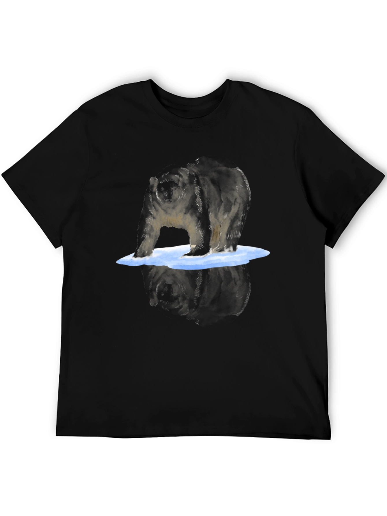 Bear Graphic Tee - Cool Reflective Print