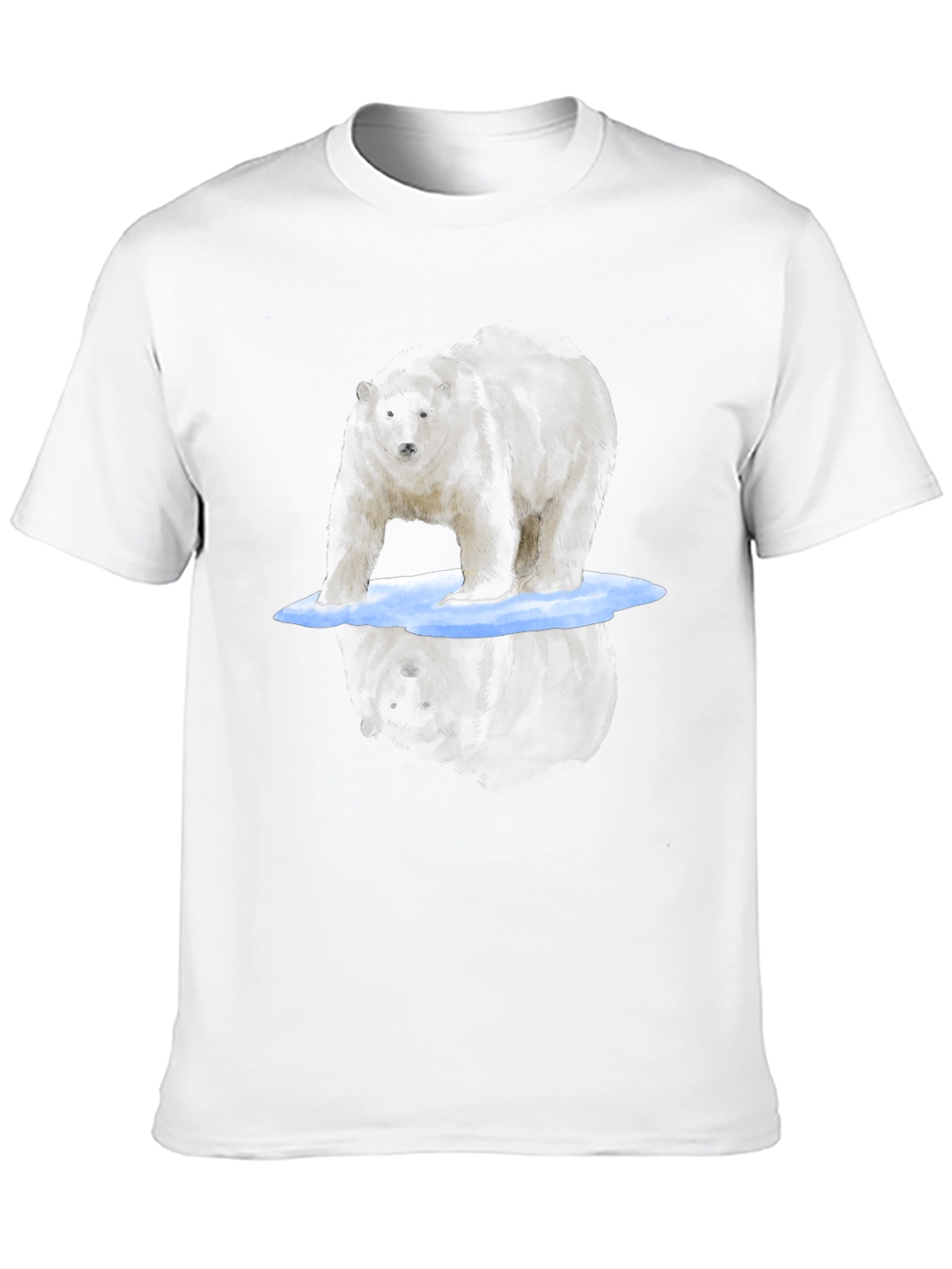 Bear Graphic Tee - Cool Reflective Print