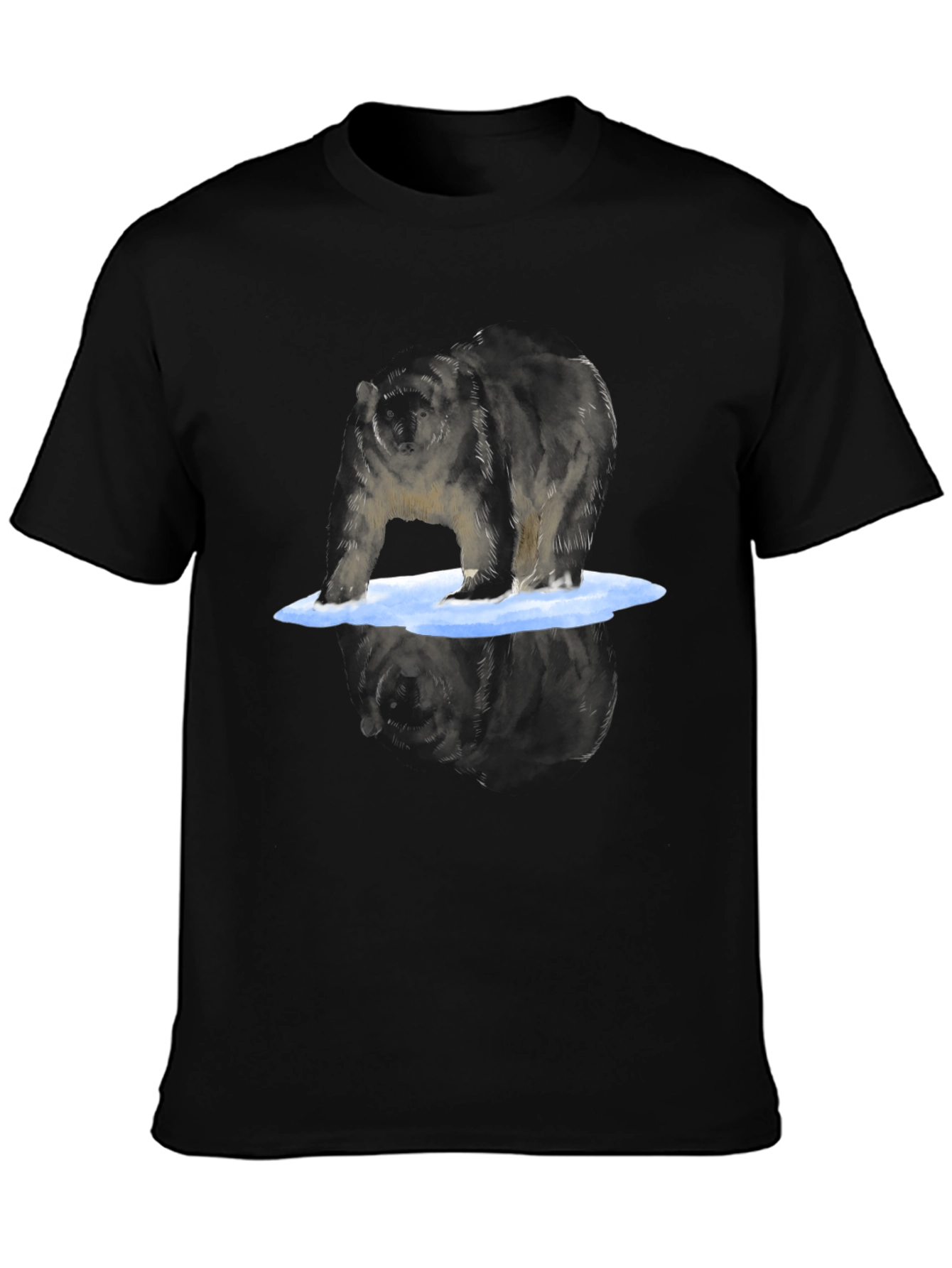 Bear Graphic Tee - Cool Reflective Print