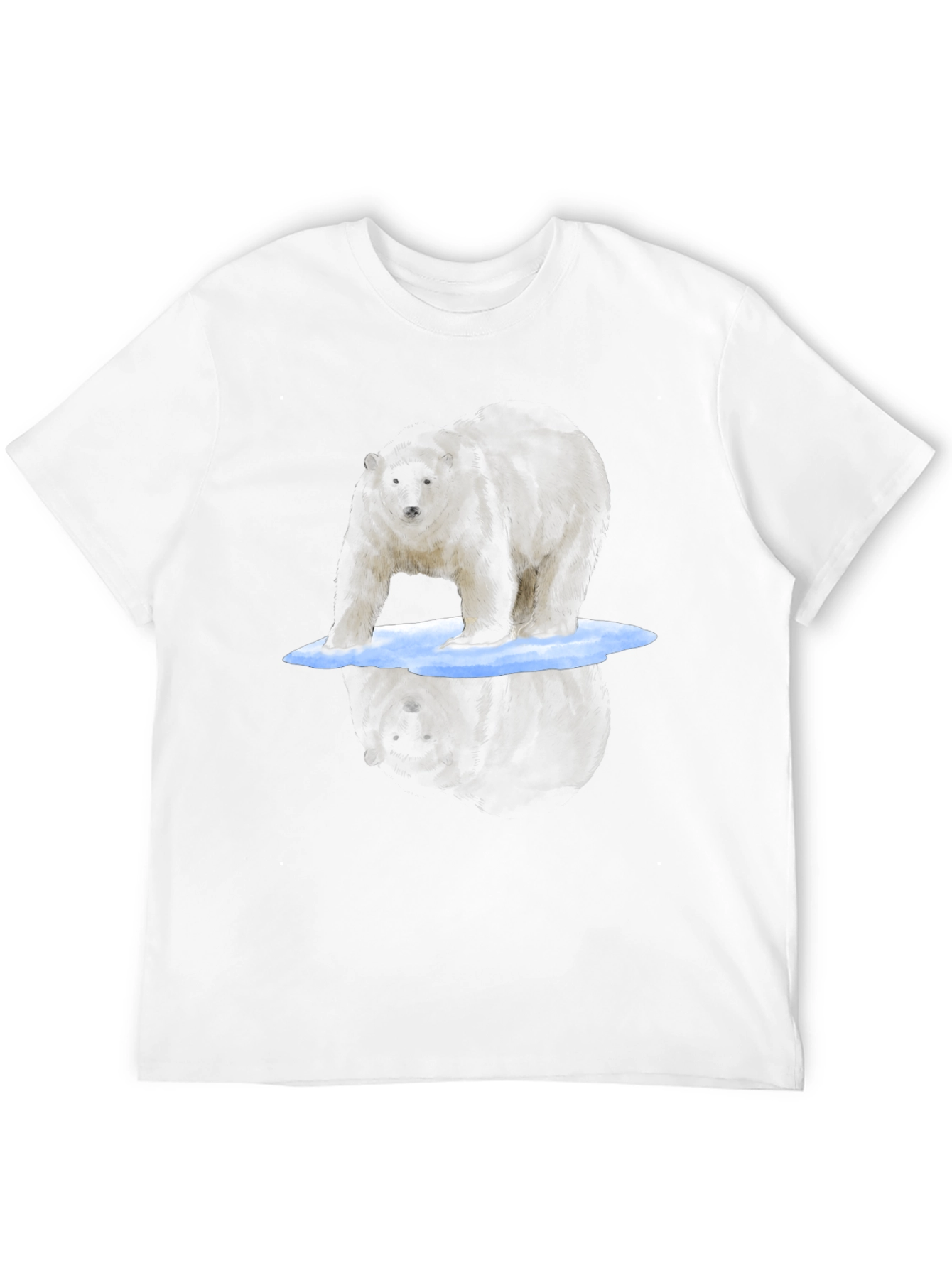 Bear Graphic Tee - Cool Reflective Print
