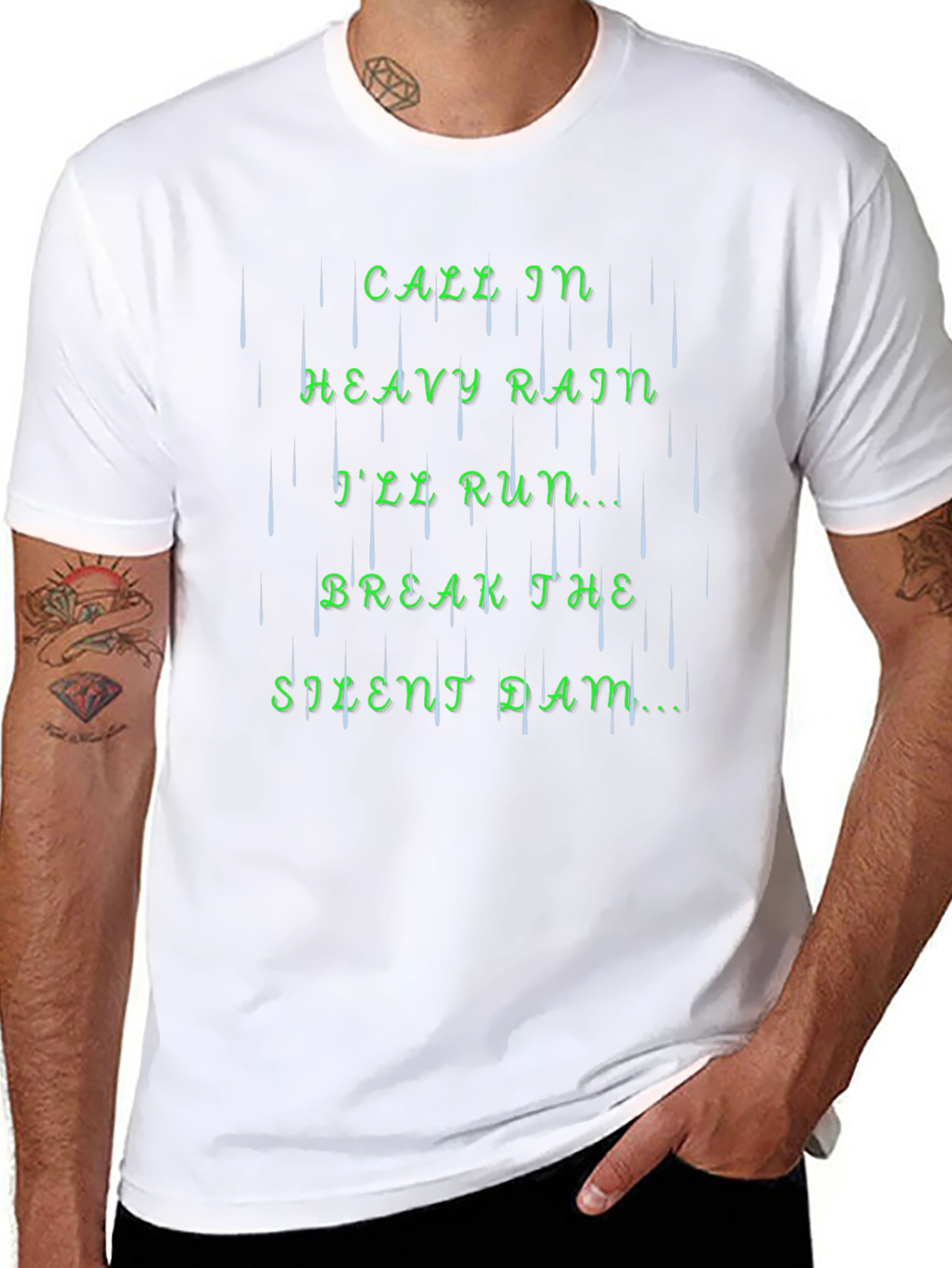 Rain Song Graphic T-Shirt - Soft Cotton Blend