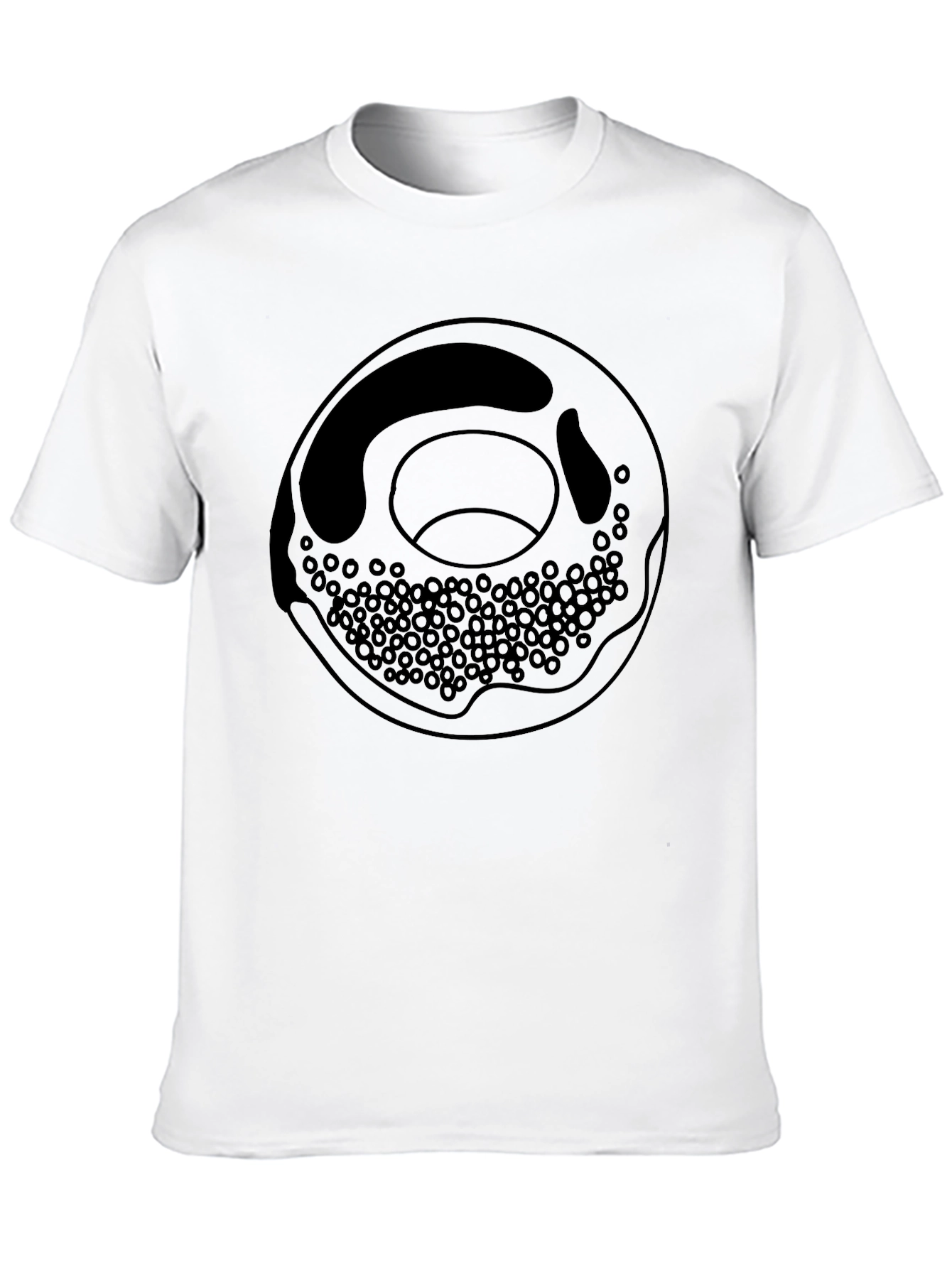 Donut Graphic Black T-Shirt