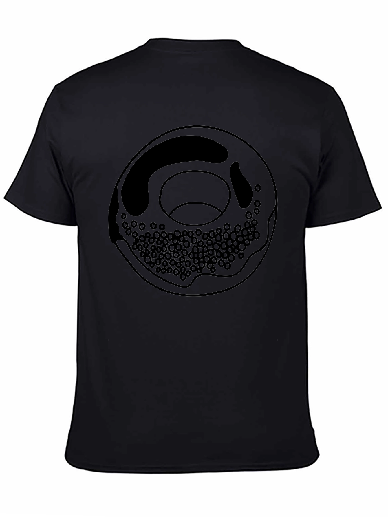 Donut Graphic Black T-Shirt