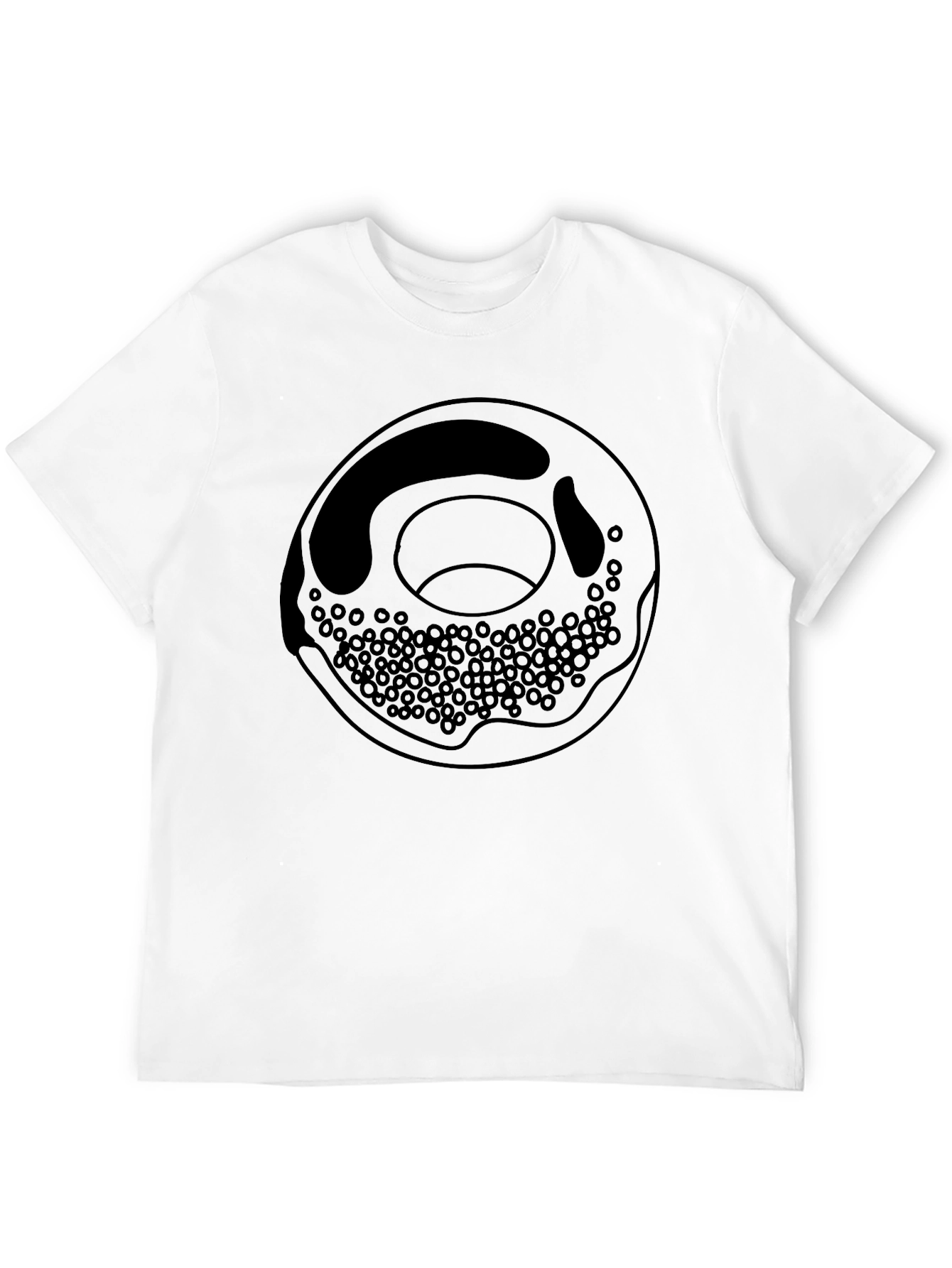 Donut Graphic Black T-Shirt