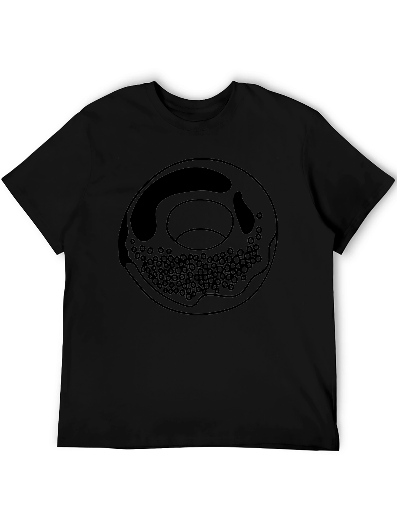 Donut Graphic Black T-Shirt
