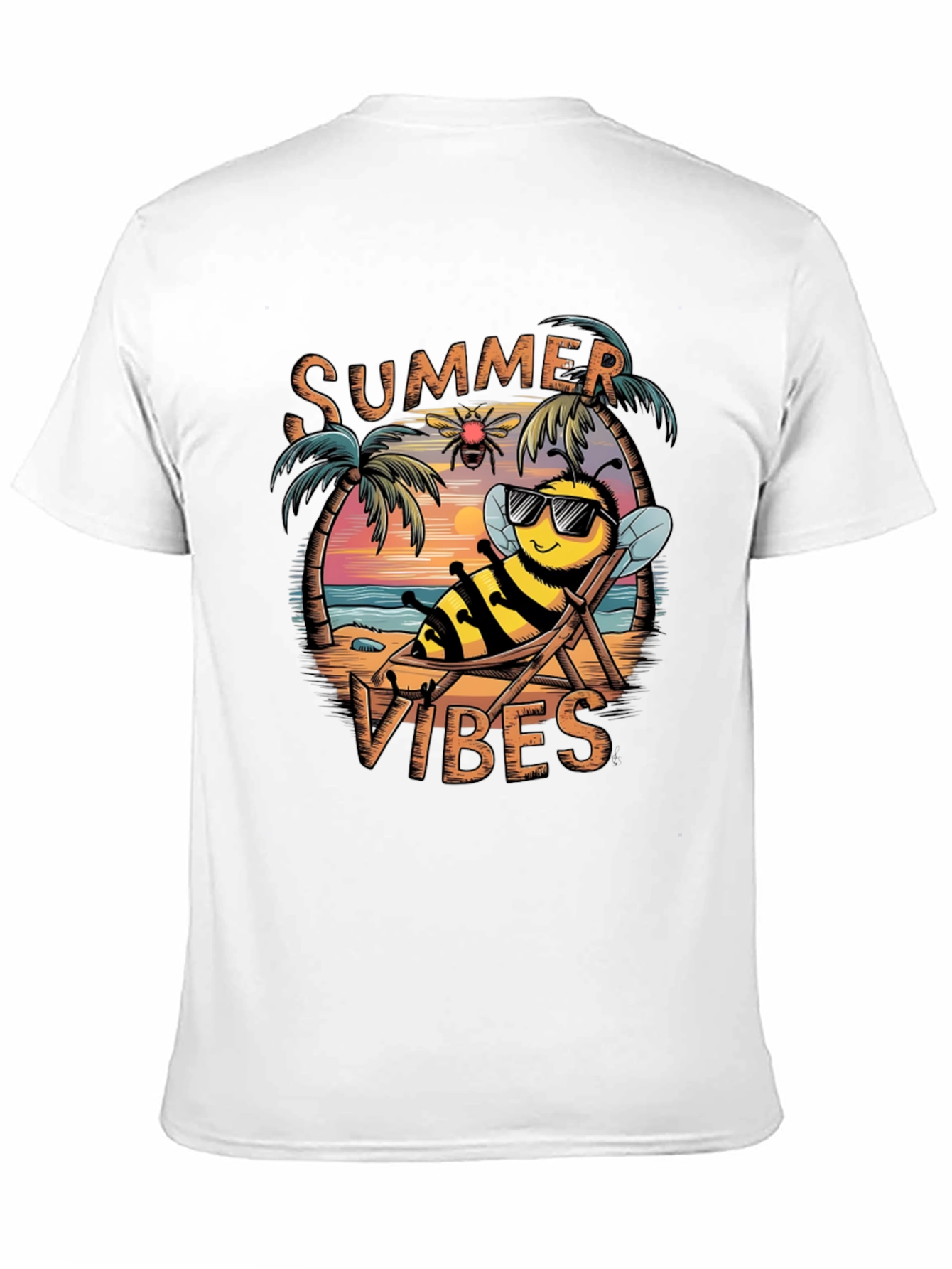 Summer Vibes Bee Graphic T-Shirt