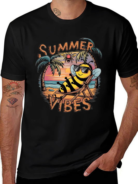 Summer Vibes Bee Graphic T-Shirt