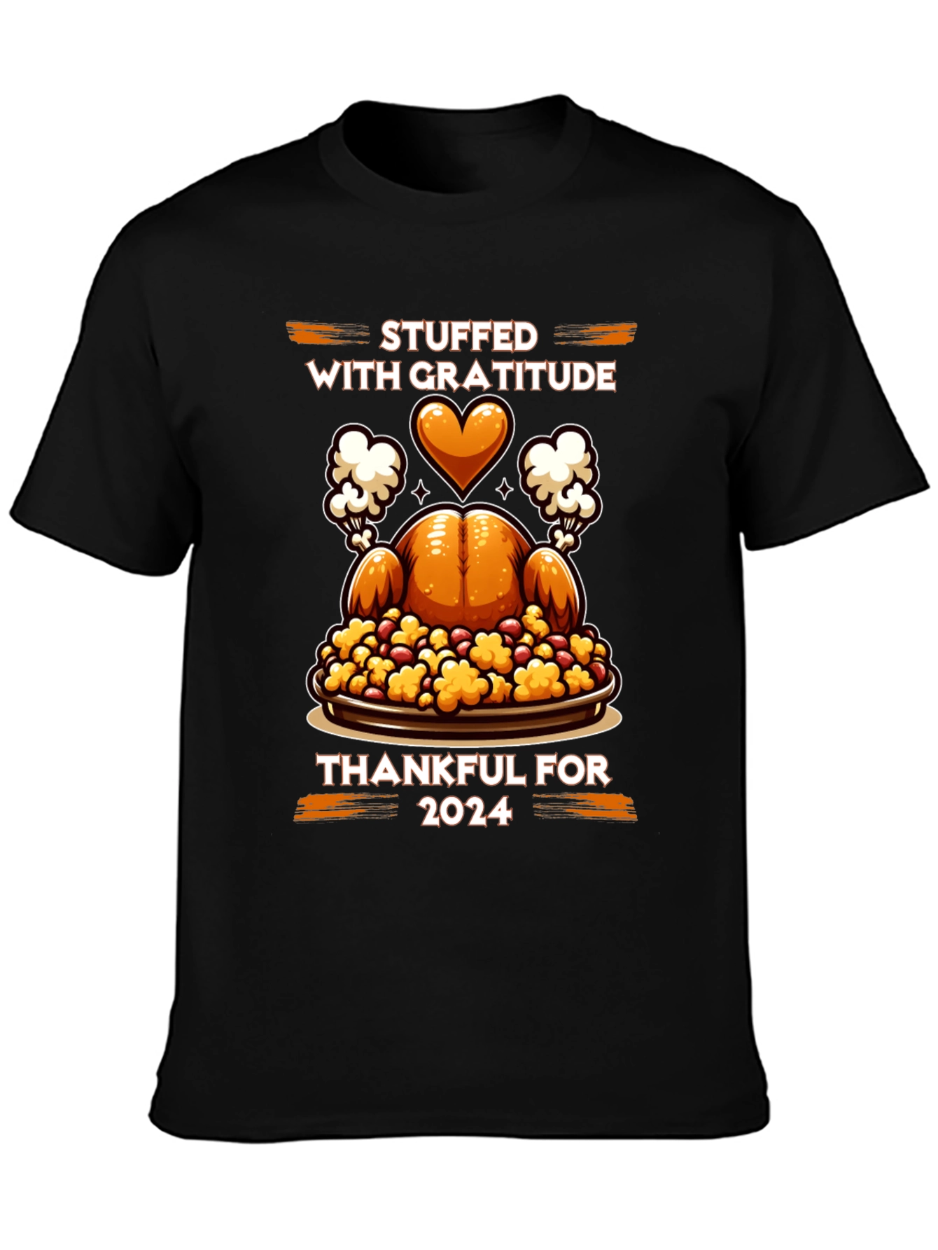 Stuffed with Gratitude Thanksgiving 2024 T-Shirt