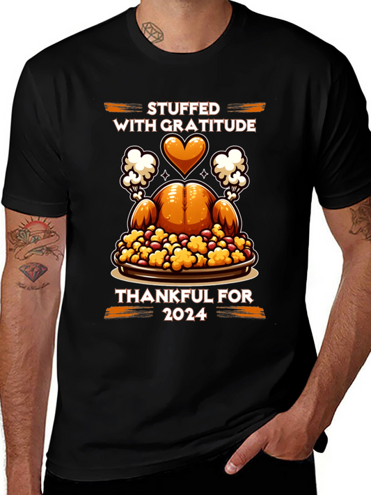 Stuffed with Gratitude Thanksgiving 2024 T-Shirt
